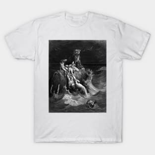 The Deluge - Gustave Dore, Holy bible T-Shirt